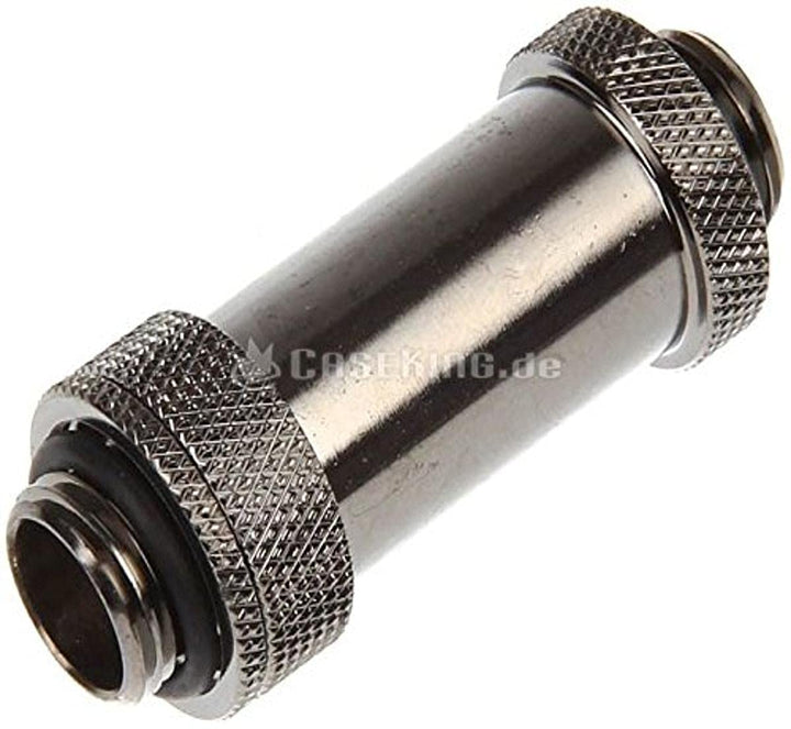 Bitspower G1/4" Adjustable Aqua Link Pipe (41-69mm), Black Sparkle