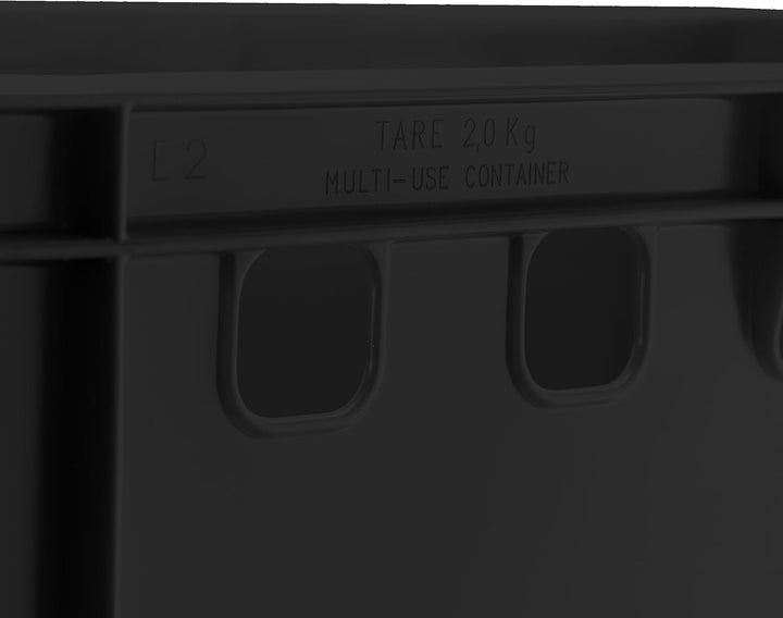 BURI 5x Fleischkiste E2 Metzgerkiste 60x40x20cm lebensmittelecht, robust, stapelbar - Universal Lage