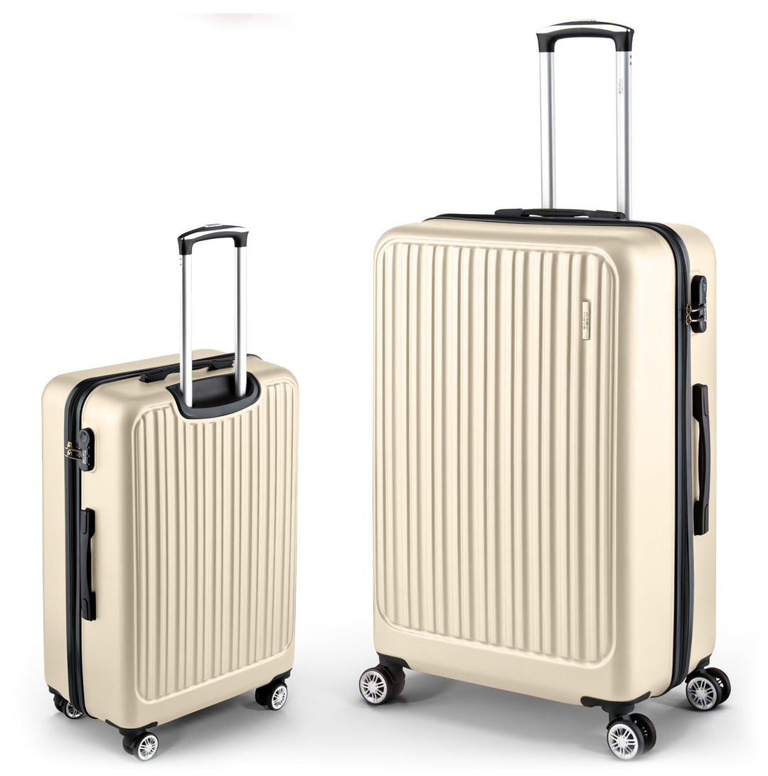 Easy Move Koffer Gross XL 74x50x35cm - Stabiler Hartschalenkoffer Reisekoffer mit 4 Rollen 360° leis