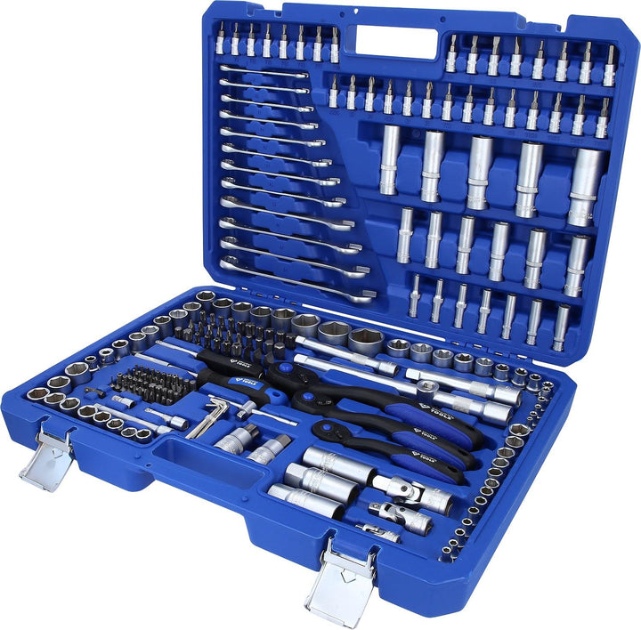 BRILLIANT TOOLS BT023216 Steckschlüssel-Satz, 216-tlg, 1/4", 3/8", 1/2" [Powered by KS TOOLS] 216-tl