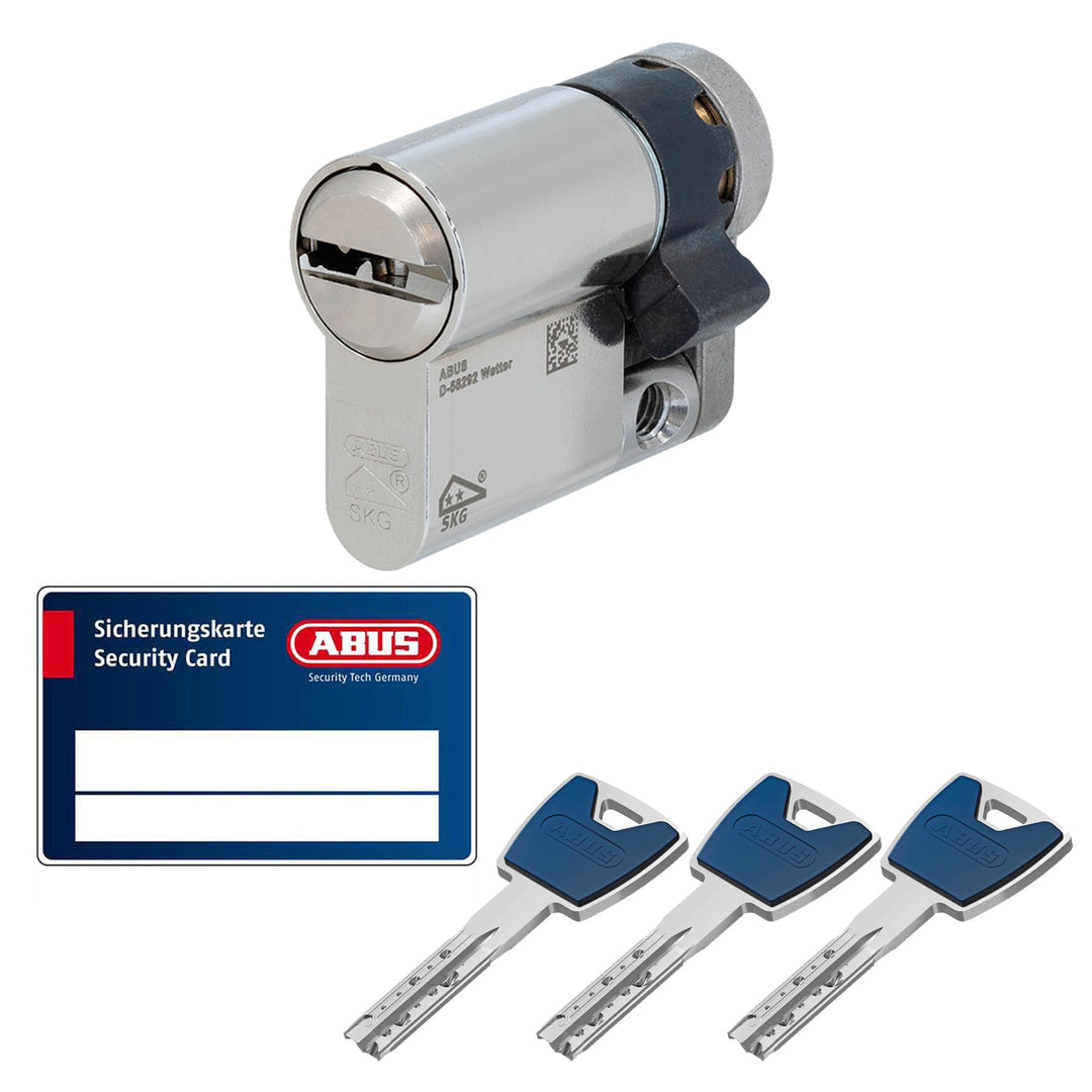 ABUS EC880 Schliesszylinder modular Halbzylinder 10/30 gleichschliessend Türzylinder für Haustür und
