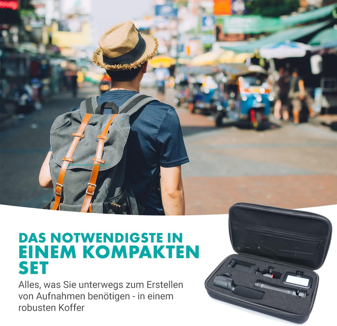 Movo iVlogger Vlogging-Kit für das iPhone - Lightning-kompatibles Video Vlogging Set - Zubehör: Hand