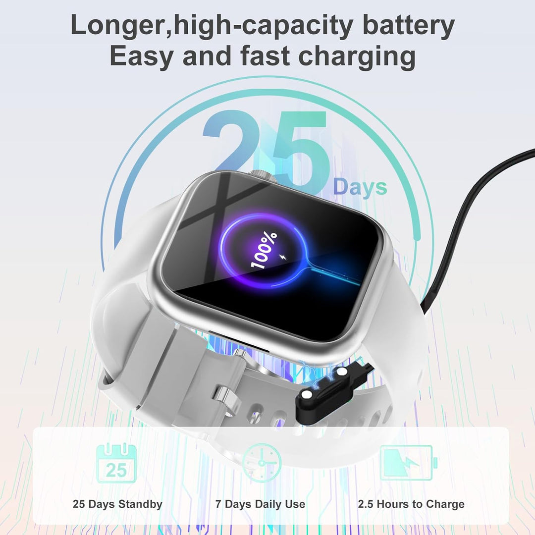 fitonyo Smartwatch Damen Herren mit Telefonfunktion,1,83" Zoll Touch Screen Smart Watch,110+ Sportmo
