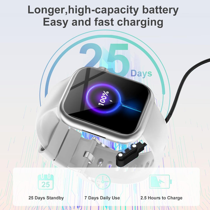 fitonyo Smartwatch Damen Herren mit Telefonfunktion,1,83" Zoll Touch Screen Smart Watch,110+ Sportmo