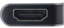 InLine® Multifunktions-Hub USB 3.2 Gen.1, 2X USB-A 5Gb/s + HDMI 4K/30Hz + USB Typ-C PD 87W, Aluminiu