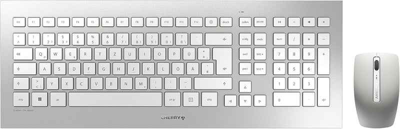 CHERRY DW 8000, kabelloses Tastatur- und Maus-Set, Deutsches Layout (QWERTZ), batteriebetrieben, ult