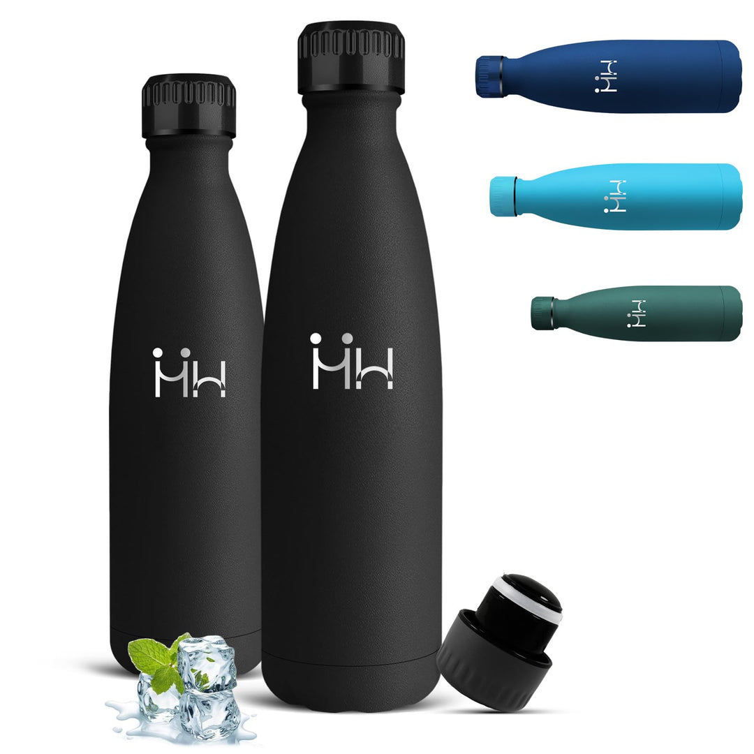 Edelstahl Trinkflasche 750ml, Thermosflasche, BPA-Frei, Trinkflasche Auslaufsicher, 24h Kalt & 12h W