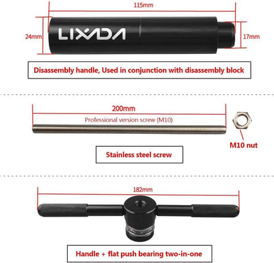 Lixada Quick Release Conversion Fahrrad Unterseite Kit zum Installieren und Entfernen der Halterung