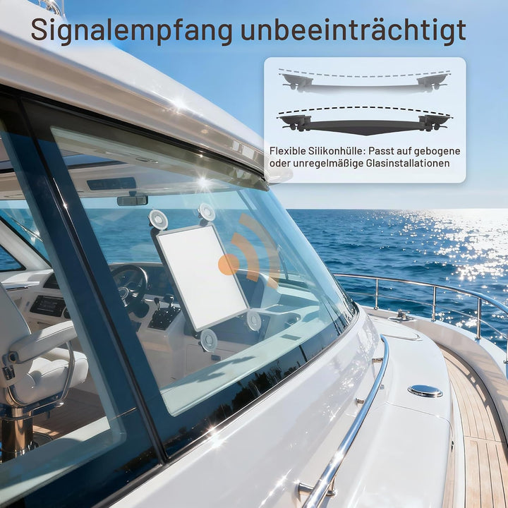 Joinfworld Starlink Mini Saugnapfhalterung,Starlink Mini Autohalterung,Bietet Stabile Satellitensign