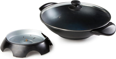 Domo DO-8708W DO8708W elektrischer Wok, Aluguss, 5 liters