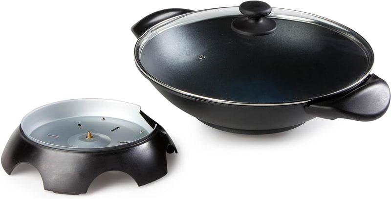 Domo DO-8708W DO8708W elektrischer Wok, Aluguss, 5 liters