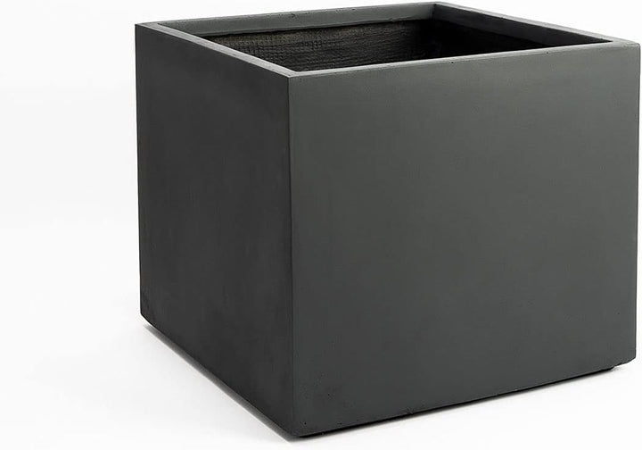 Pflanzwerk® Pflanzkübel Cube Anthrazit 45x55x55cm *Frostbeständiger Blumenkübel* *UV-Schutz* *Qualit
