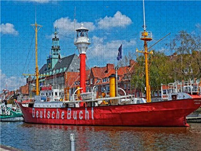 CALVENDO Puzzle Ostfriesland Emden 1000 Teile Lege-Grösse 64 x 48 cm Foto-Puzzle Bild von Peter Rode