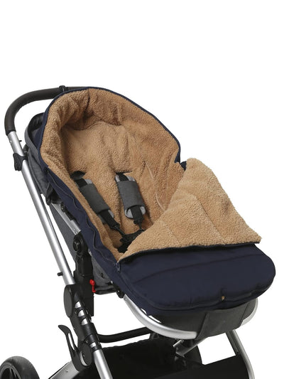 VERTBAUDET Fusssack für Kinderwagen, wetterfest nachtblau ONE SIZE