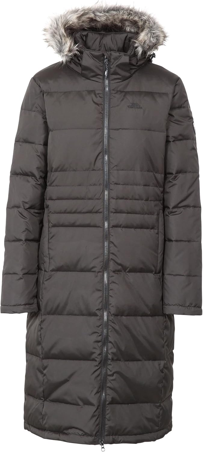 Trespass Damen Phyllis Daunenjacke XL Schwarz, XL Schwarz