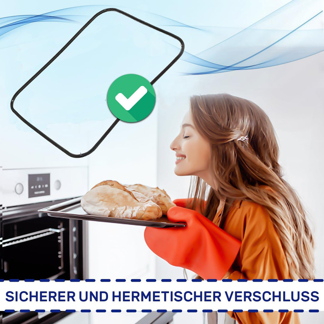 Backofen Dichtungsgummi 410x330 mm mit 4 Haken mit dem Originalcode 8065348 80445572 Backofen Dichtu