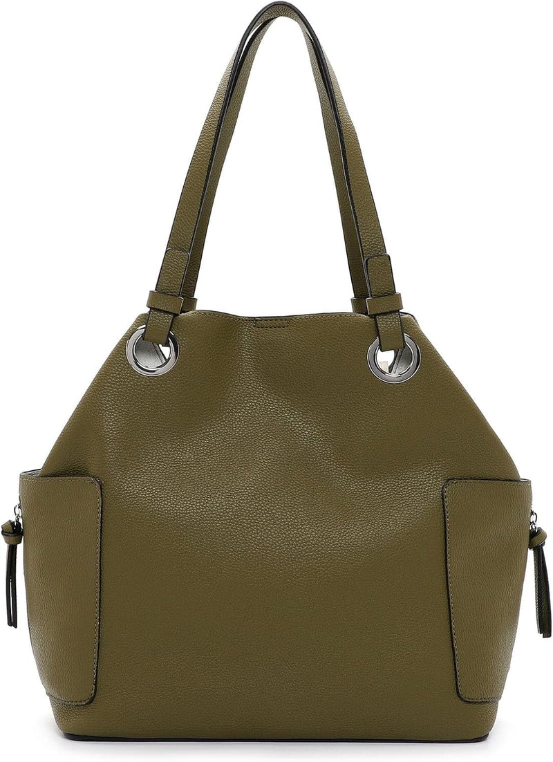 Tamaris Shopper Gloria 31481 Damen Handtaschen Uni Einheitsgrösse Khaki 910, Einheitsgrösse Khaki 91