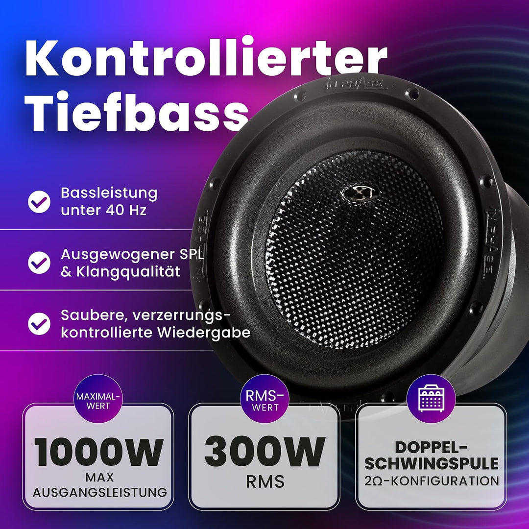 In Phase XT - 8 20.32 cm 1000W Peak Power Subwoofer XT-8, XT-8