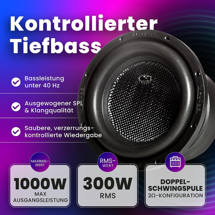In Phase XT - 8 20.32 cm 1000W Peak Power Subwoofer XT-8, XT-8