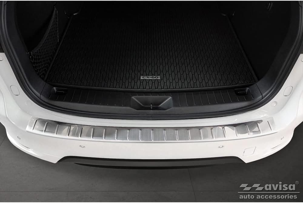 Avisa Edelstahl Heckstossstangenschutz kompatibel mit Mazda CX-60 2022- 'Ribs'