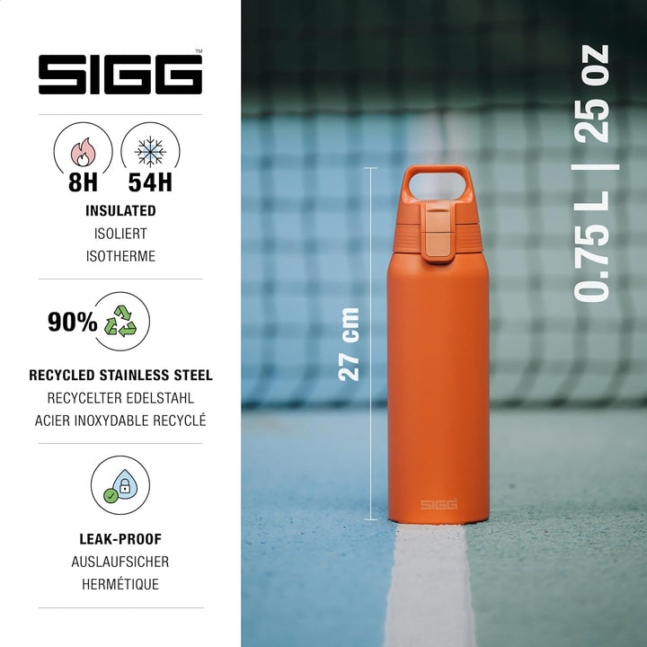 SIGG - Isolierte Trinkflasche - Thermosflasche Shield Therm One Eco Red kohlensäurehaltige Getränke