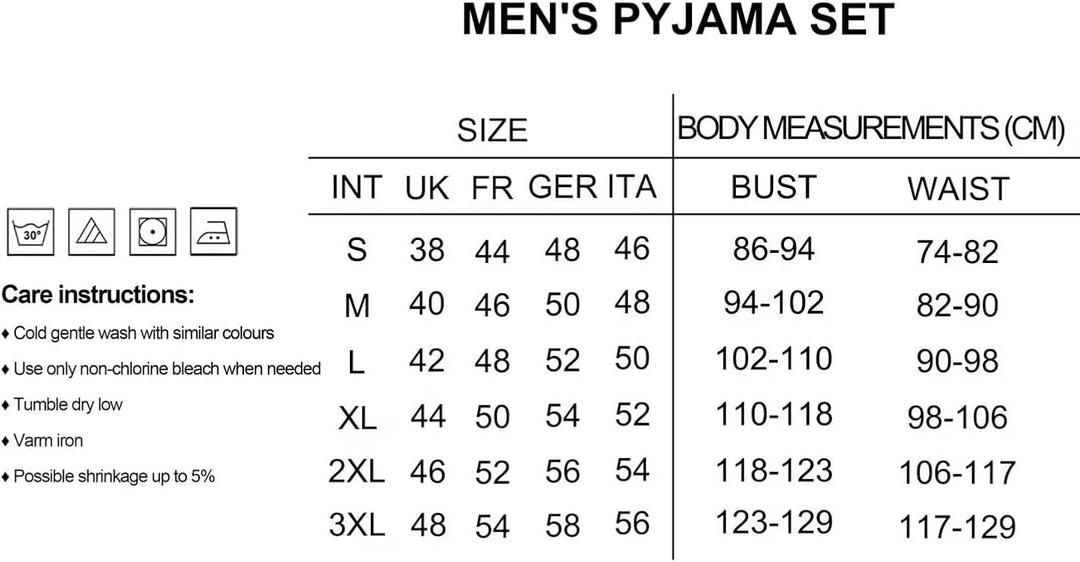 GLOBAL Herren Schlafanzüge Flanell Herren Pyjama Set Baumwolle Langarm-Pullover Oberteil und elastis