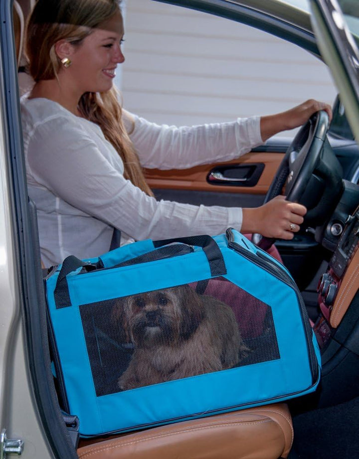 Pet Gear Signature Pet Sicherheitsträger und Autositz für kleine Hunde und Katzen Aqua, Aqua
