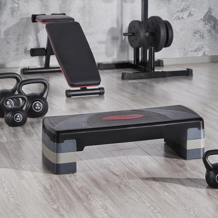 Yaheetech Stepper Aerobic Steppbrett Fitness Heimtrainingsgerät Höhenverstellbar Stepper mit 3 Stufe