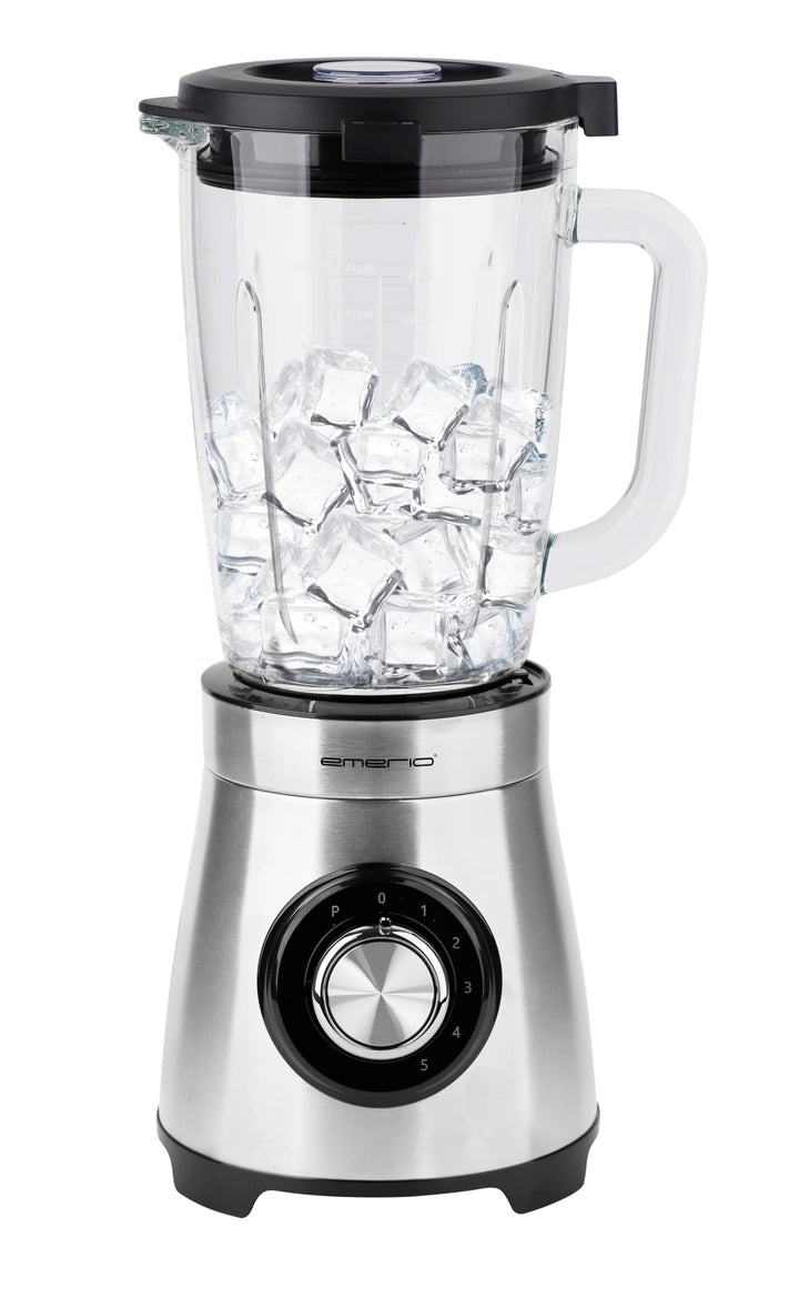 EMERIO Standmixer | 1.75L Glasbehälter | 1000 Watt Power | Crush Ice Funktion | 5 Geschwindigkeiten