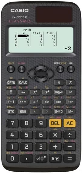 CALCUSO Streberpaket: Casio FX-85DE X + WYNGS Schutztasche schwarz + Fachbuch von CALCUSO + Displays