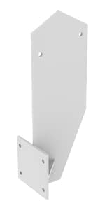 VANA SPP062, Stahl, 1-Stück, weiss, Dachsparrenhalter für Markisen, Adapter für Deckenmontage 150x51