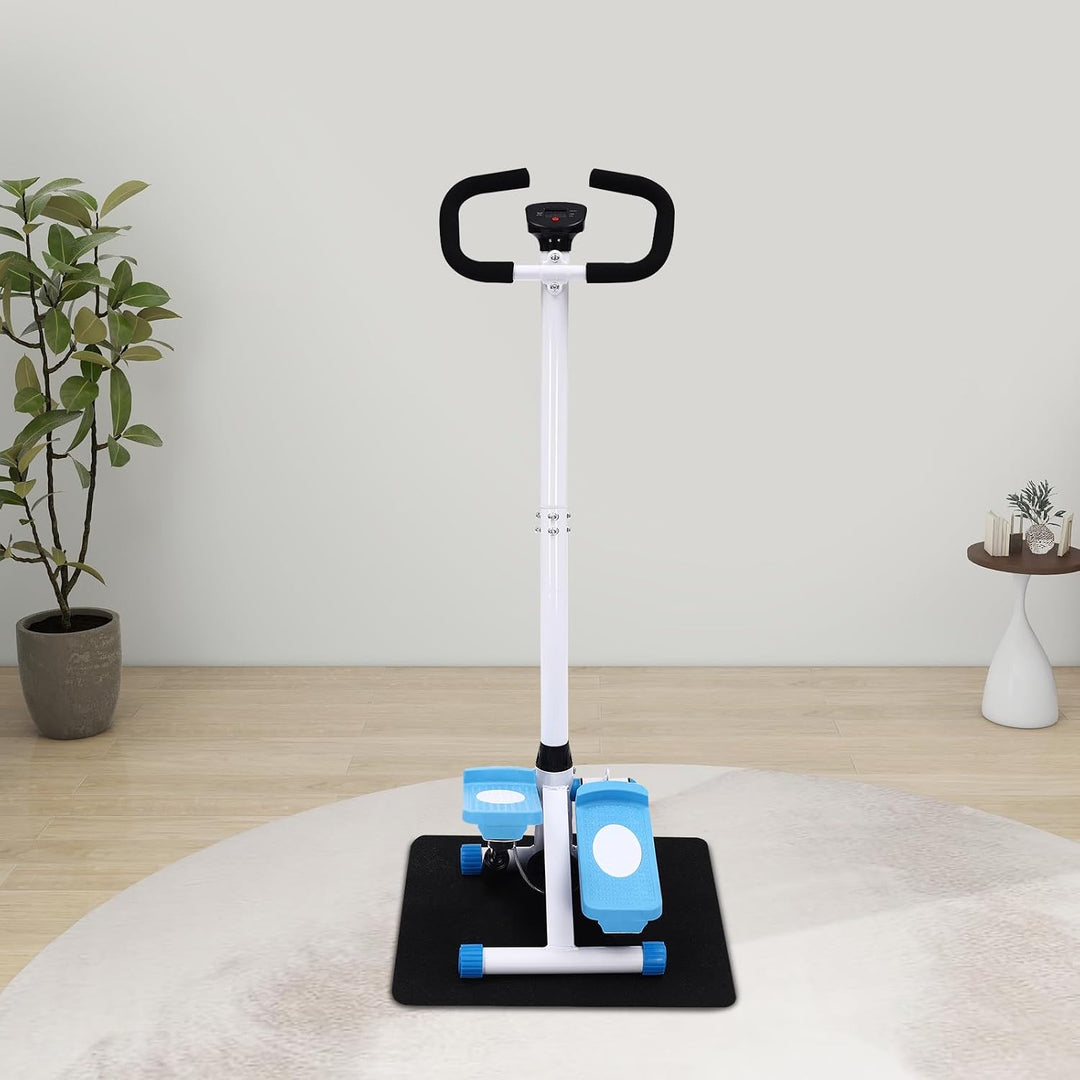 Stepper Fitness, hydraulisch, leise, Mini-Stepper mit Widerstandsbändern, LCD-Display, Tracking für