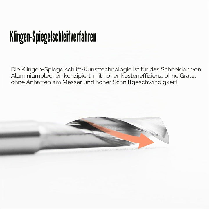 EU_HOZLY 3. 175 x 12 mm Einzelnut-Fräsfräser für Aluminium, CNC-Werkzeuge, Vollkarbid, 5 Stück