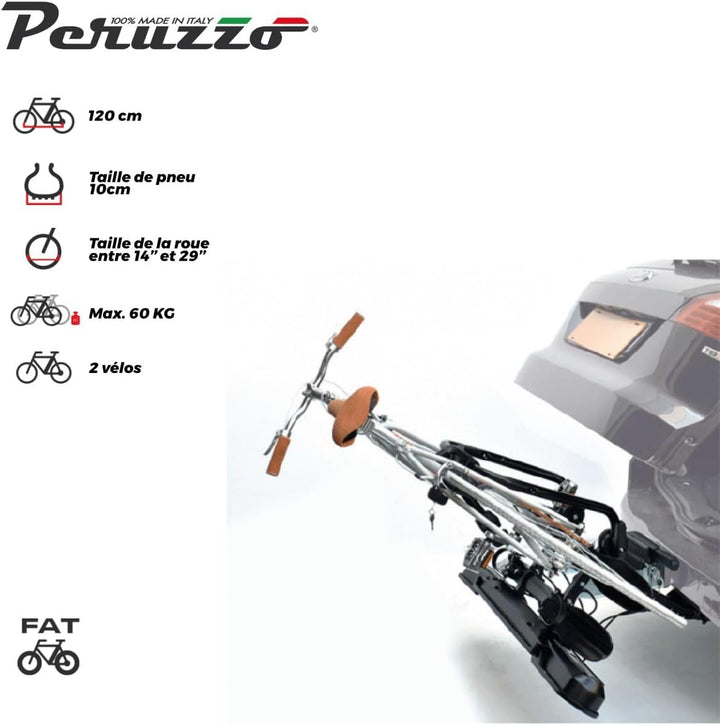 Peruzzo Pure Instinct 2 708W: Universeller Heckträger für 2 e-Bikes - Ideale Lösung mit Anhängerkupp