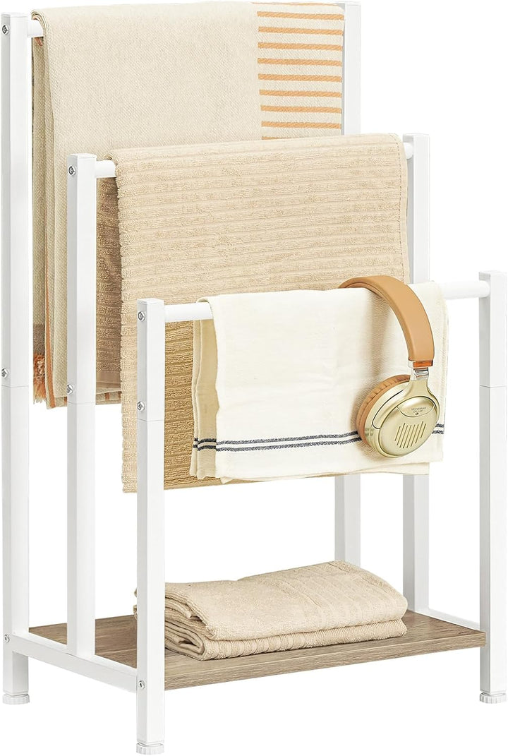 HOOBRO Handtuchständer, Handtuchhalter Freistehend für Badezimmer, Handtuchleiter stehend mit 3 Stan