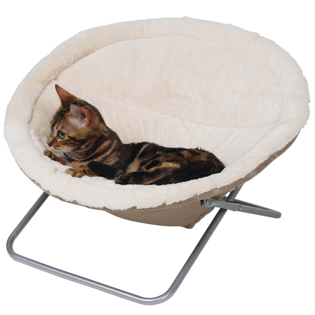 Kerbl 82640 Liegemulde Alice, Diameter 58 cm, Höhe 36 cm, beige, 1 Stück (1er Pack)