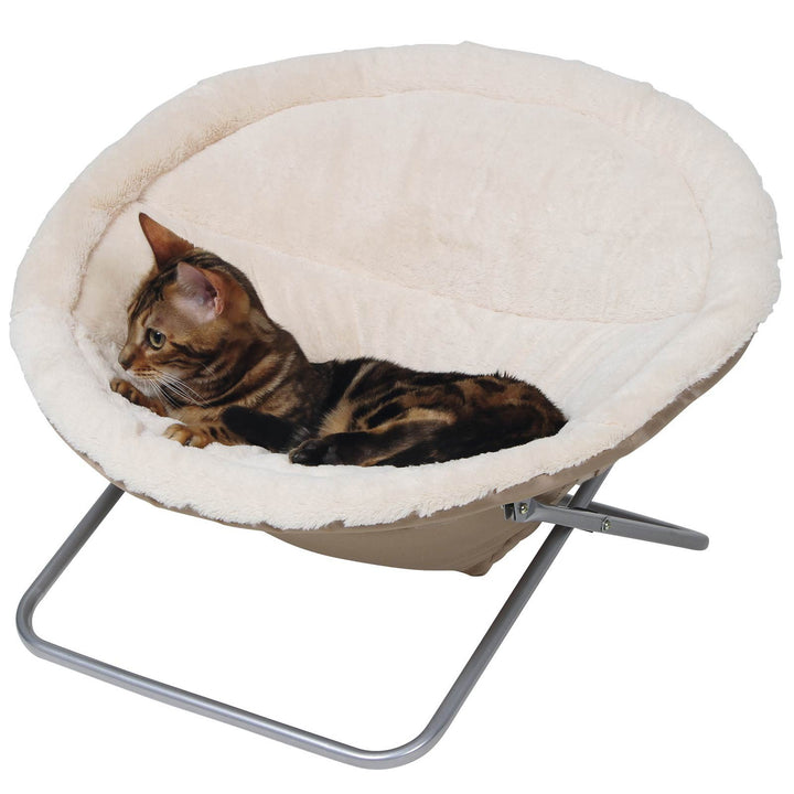 Kerbl 82640 Liegemulde Alice, Diameter 58 cm, Höhe 36 cm, beige, 1 Stück (1er Pack)