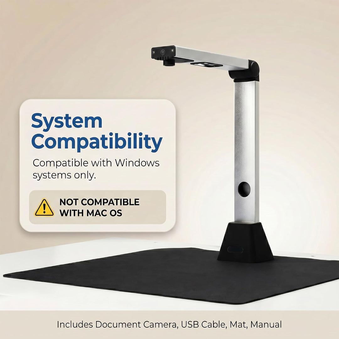 13MP Professioneller Buchscanner | A3 Erfassungsgrösse OCR Scanner Visualizer 3-Level-LED HD Tragbar
