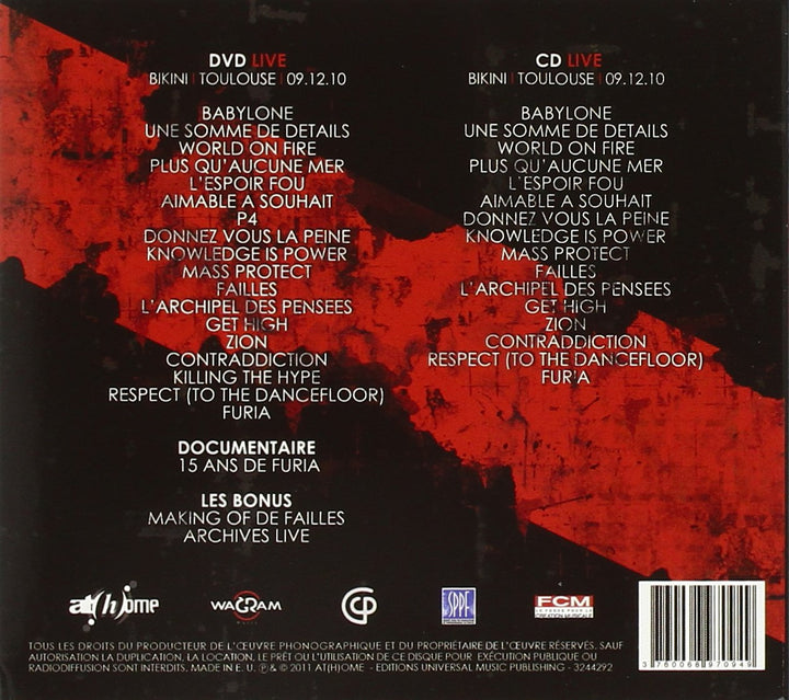 Mass Hysteria - Live, Audio-CD