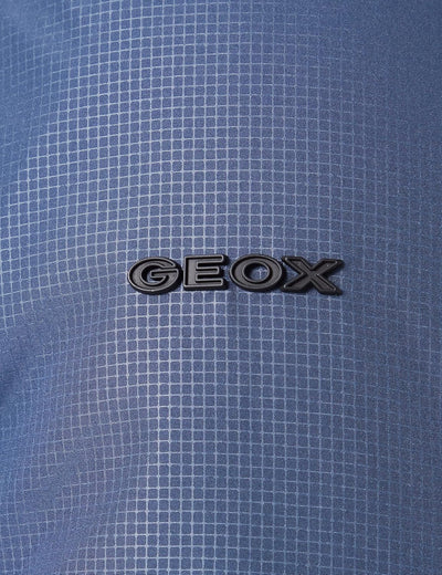 Geox Herren M Vincit Jacket 52 Moonlit Ocean/Check, 52 Moonlit Ocean/Check