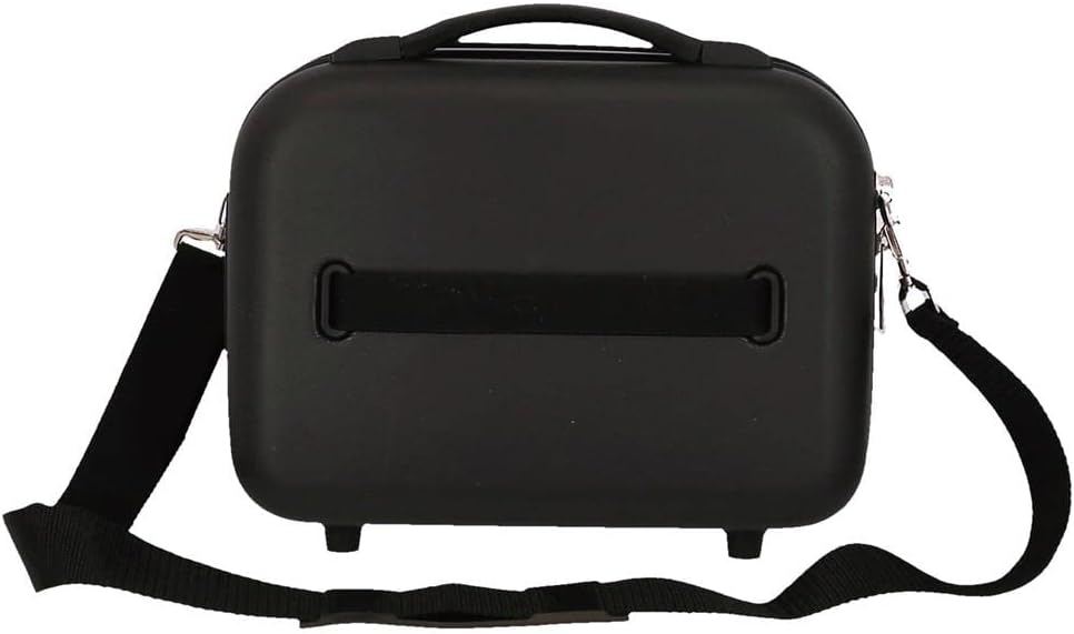 Roll Road India Anpassungsfähiger Schönheitsfall Schwarz 29x21x15 cms ABS, Schwarz