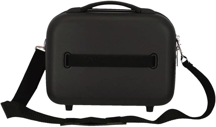 Roll Road India Anpassungsfähiger Schönheitsfall Schwarz 29x21x15 cms ABS, Schwarz