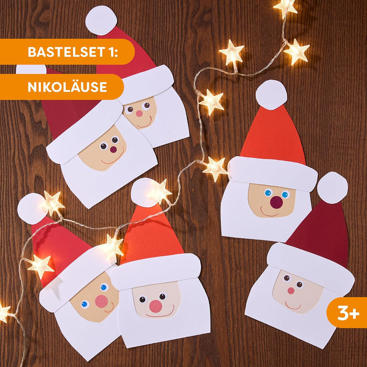 HABA Sachenmacher Bastelset Weihnachten für Kinder ab 3 Jahren – Erstes Basteln im Advent – Bastelbo