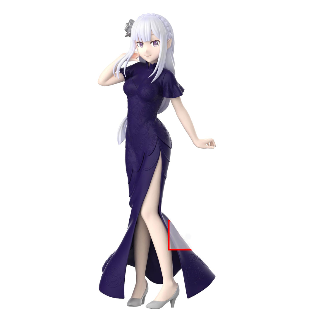 Banpresto Emilia Re:Zero-Starting Life In Another World – Glitzer & Glamours 24 cm, Mehrfarbig BP890