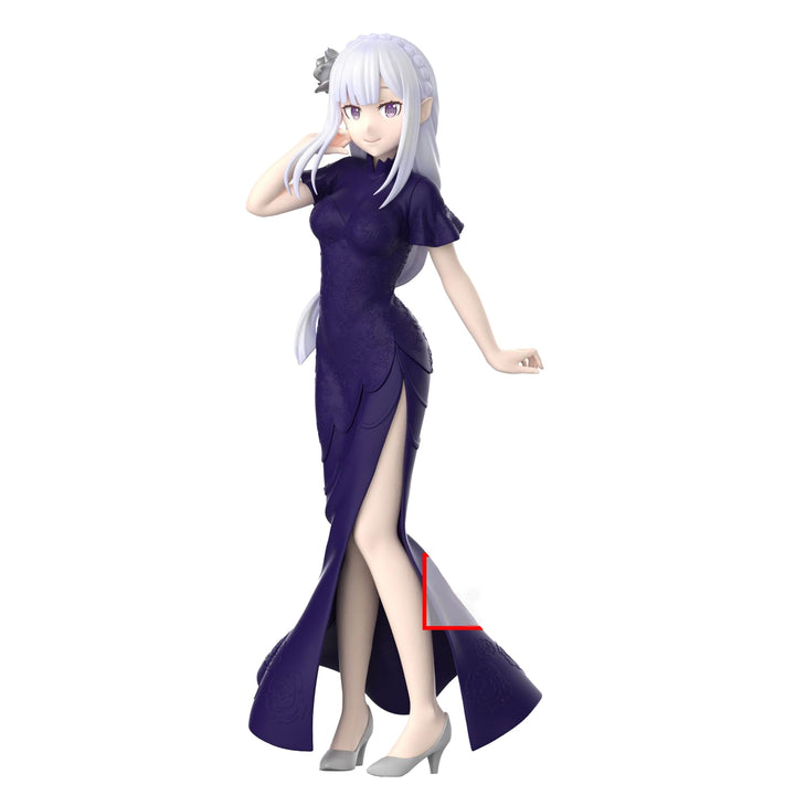 Banpresto Emilia Re:Zero-Starting Life In Another World – Glitzer & Glamours 24 cm, Mehrfarbig BP890