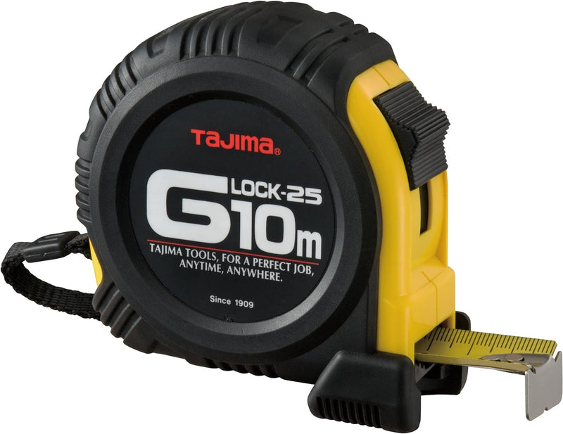 Tajima G5PA0MY ajima Profi - Bandmass, 1 Stück,TAJ-25296,schwarz/gelb,10m/25mm 10 m/25 mm schwarz /