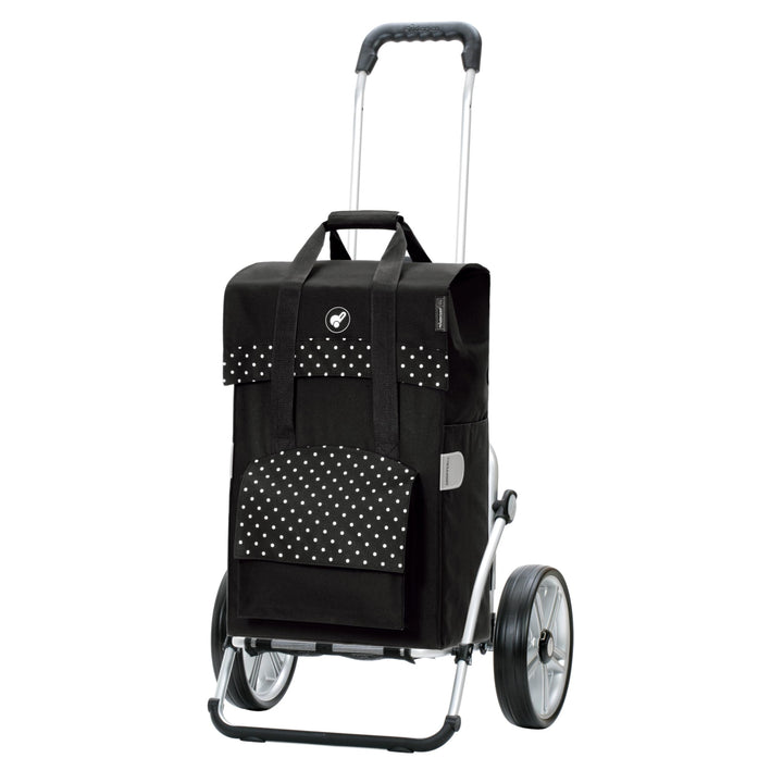 Andersen Einkaufstrolley - klappbar - 50 Liter Schwarz, Schwarz