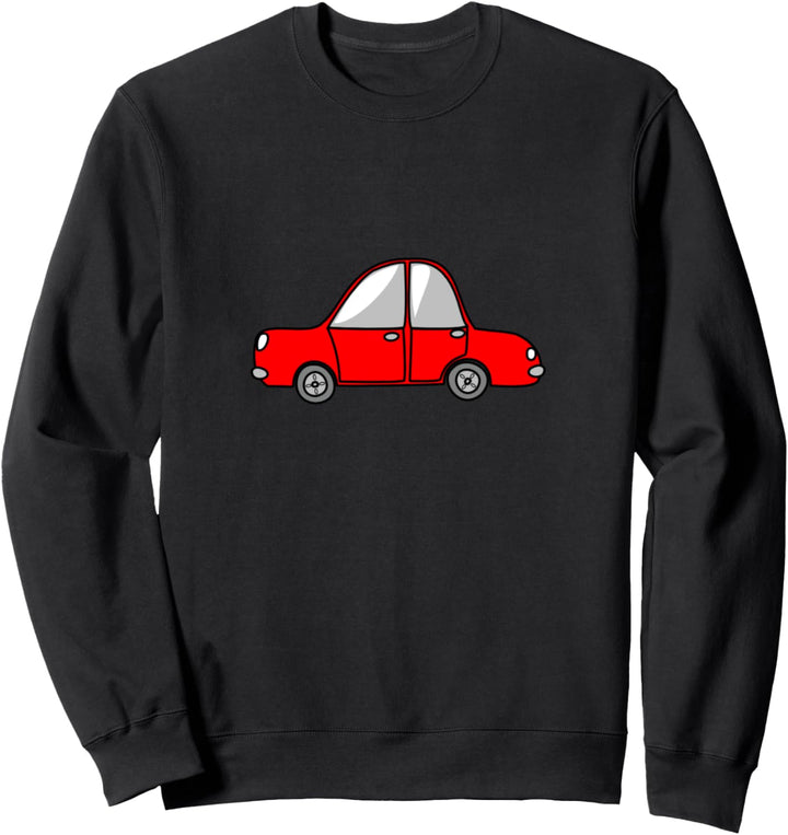 Rotes Cartoon Auto Sweatshirt