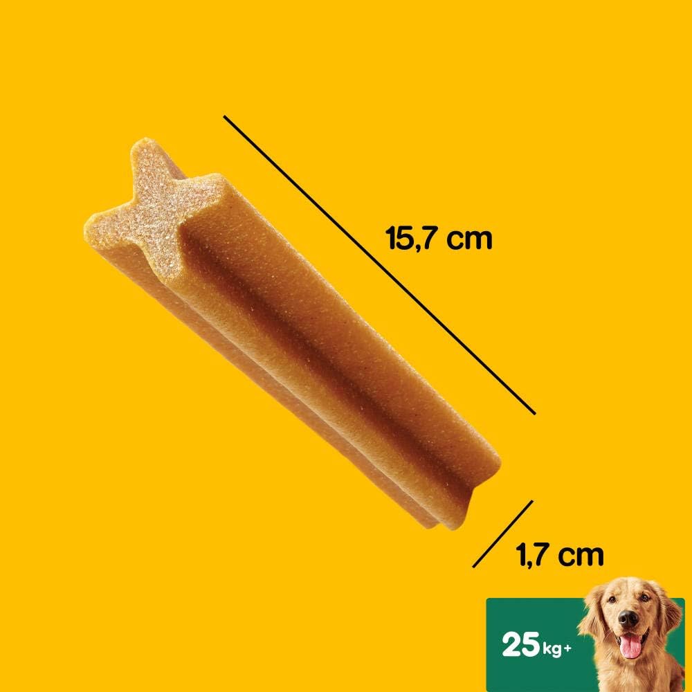 Pedigree DentaStix Daily Oral Care Zahnpflegesnack für grosse Hunde – Hundeleckerli mit Huhn- &amp; Rind