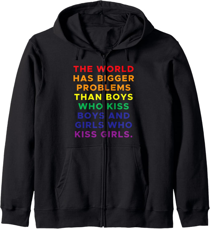The World has bigger Problems than boys who kiss boys Kapuzenjacke
